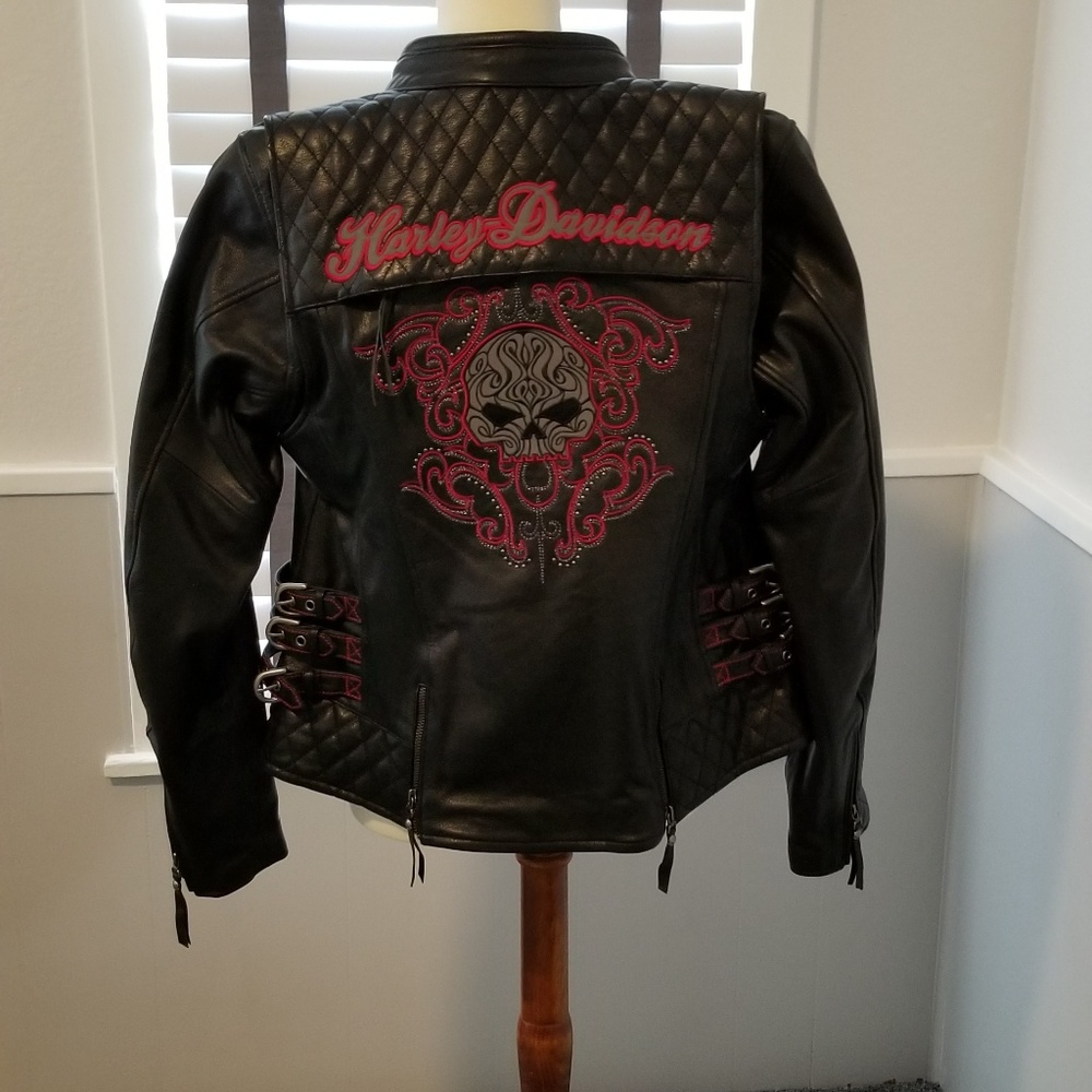 Harley-Davidson Leather jacket with Hoodie